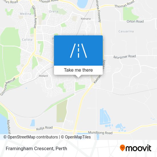 Framingham Crescent map
