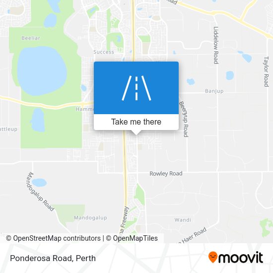 Ponderosa Road map
