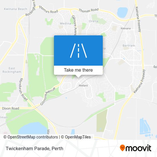 Twickenham Parade map