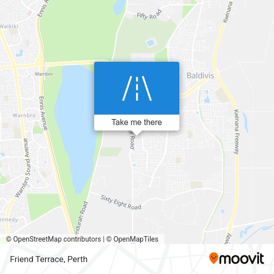 Friend Terrace map