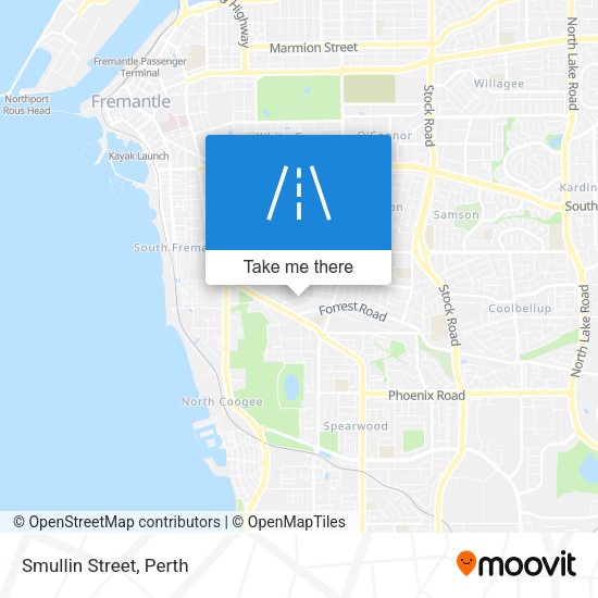 Smullin Street map