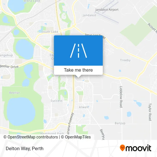 Delton Way map
