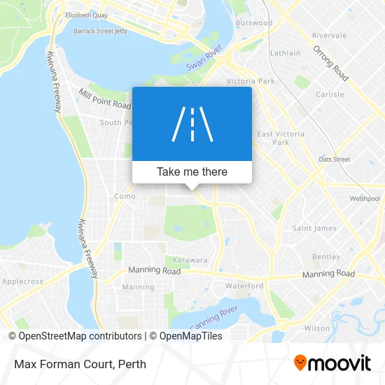 Mapa Max Forman Court