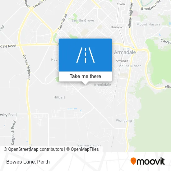 Mapa Bowes Lane