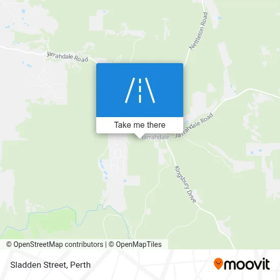 Mapa Sladden Street