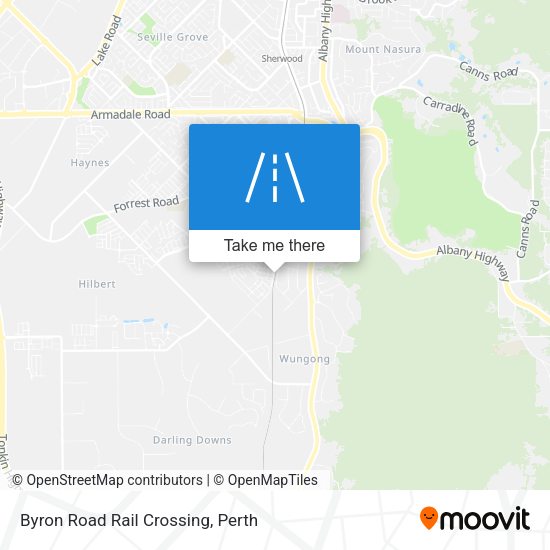 Byron Road Rail Crossing map