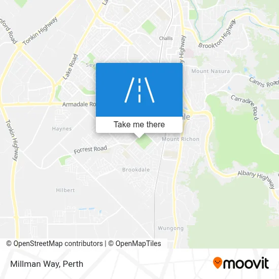 Mapa Millman Way