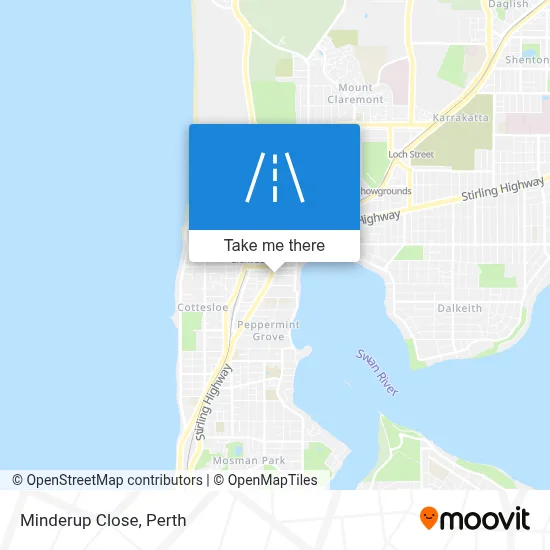 Mapa Minderup Close