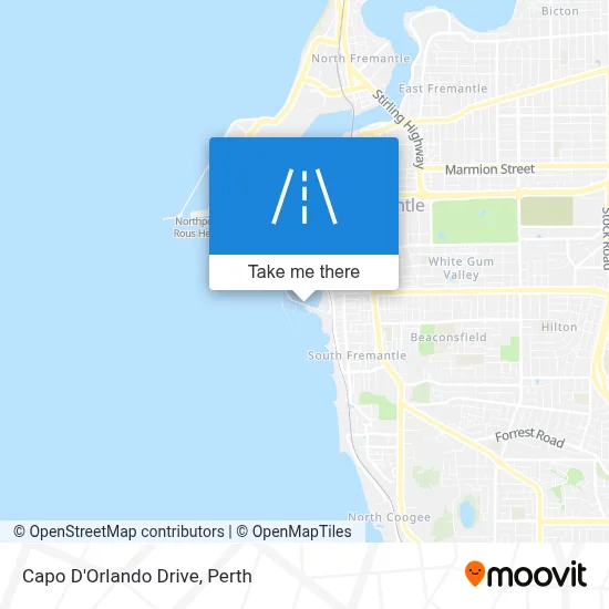 Mapa Capo D'Orlando Drive