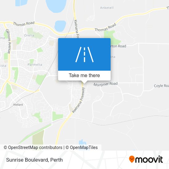 Sunrise Boulevard map