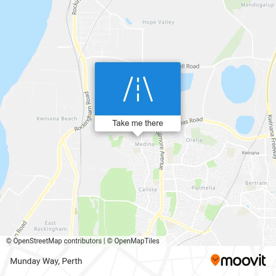 Mapa Munday Way