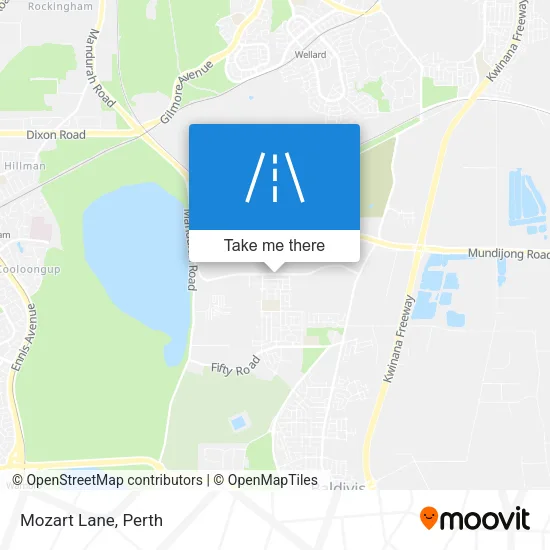 Mozart Lane map