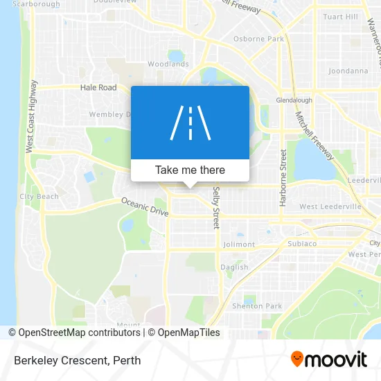 Mapa Berkeley Crescent