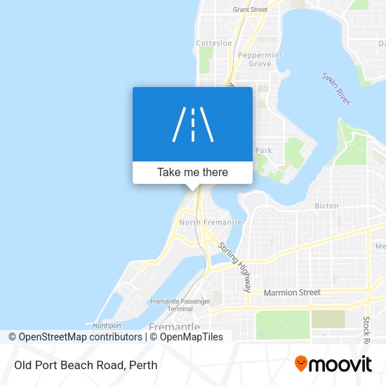 Old Port Beach Road map