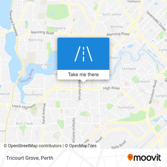 Tricourt Grove map