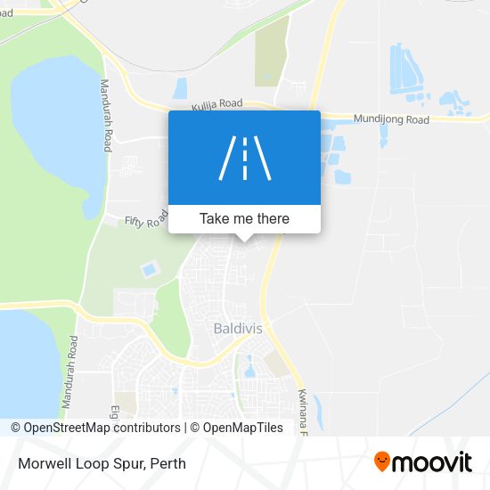 Morwell Loop Spur map