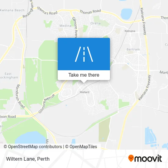 Mapa Wiltern Lane