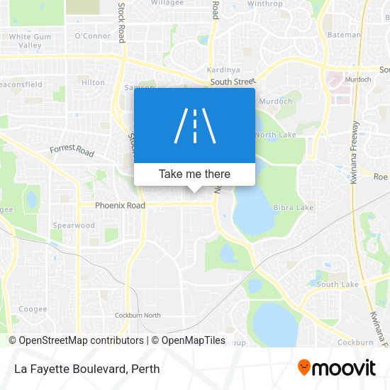 La Fayette Boulevard map