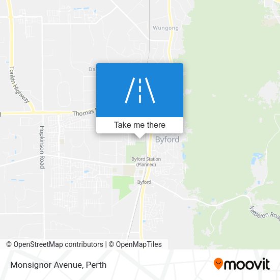 Monsignor Avenue map