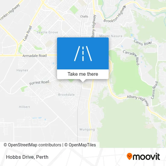 Mapa Hobbs Drive