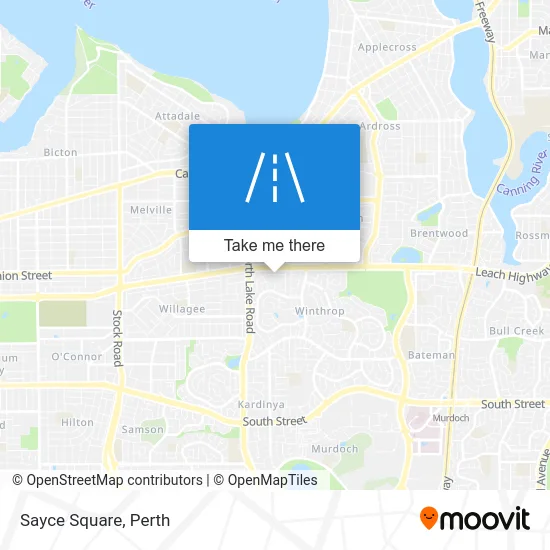 Mapa Sayce Square
