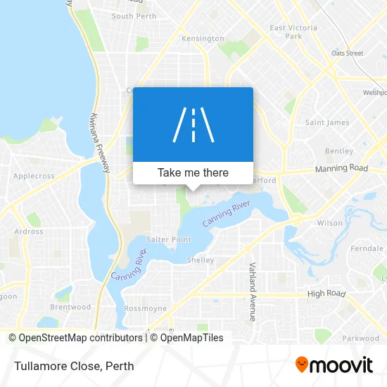 Mapa Tullamore Close