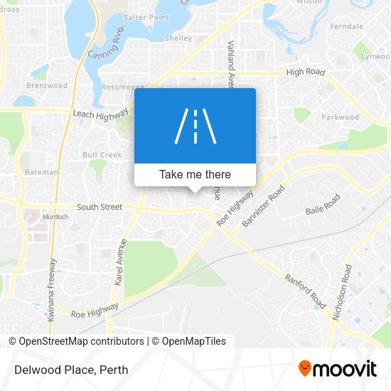 Delwood Place map