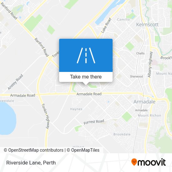 Riverside Lane map