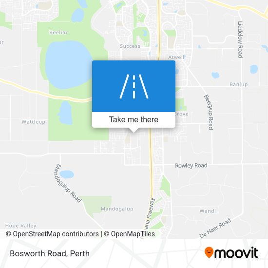 Bosworth Road map