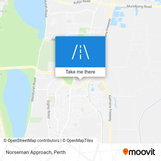 Mapa Norseman Approach