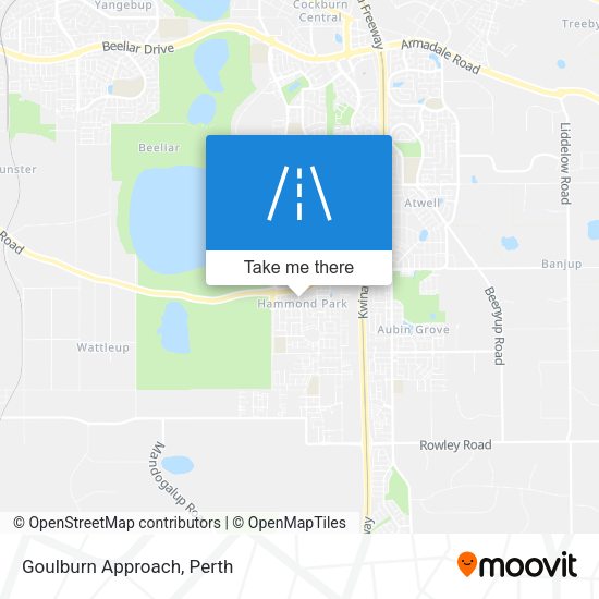 Goulburn Approach map