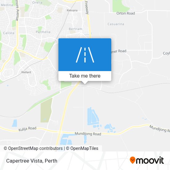 Capertree Vista map