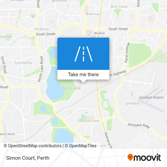 Mapa Simon Court