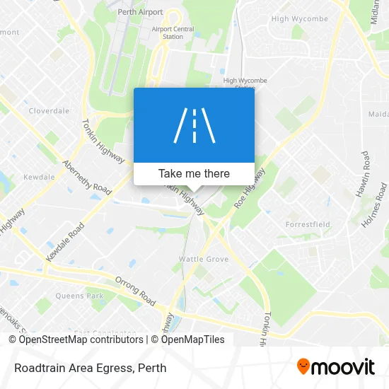 Mapa Roadtrain Area Egress