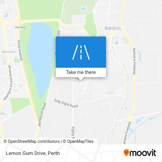 Mapa Lemon Gum Drive