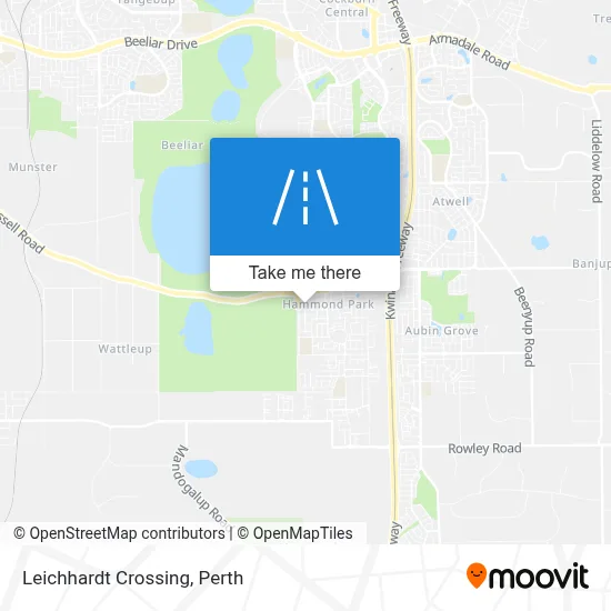 Mapa Leichhardt Crossing