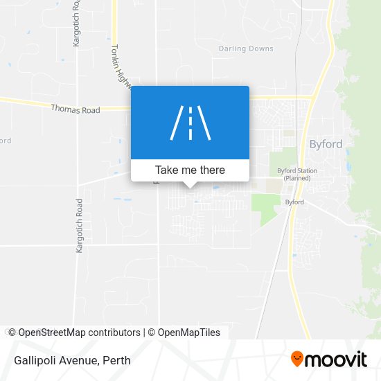 Gallipoli Avenue map