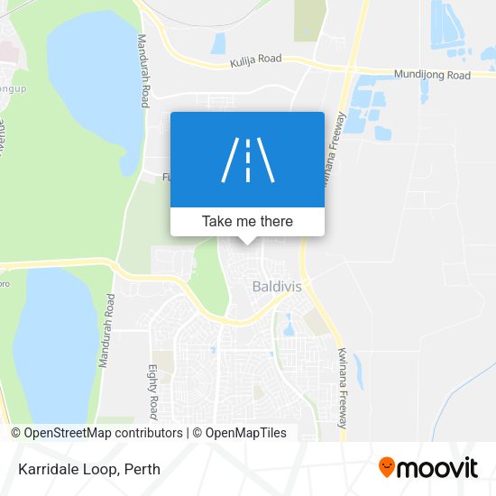 Karridale Loop map
