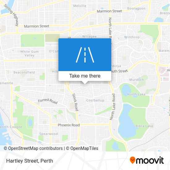Hartley Street map