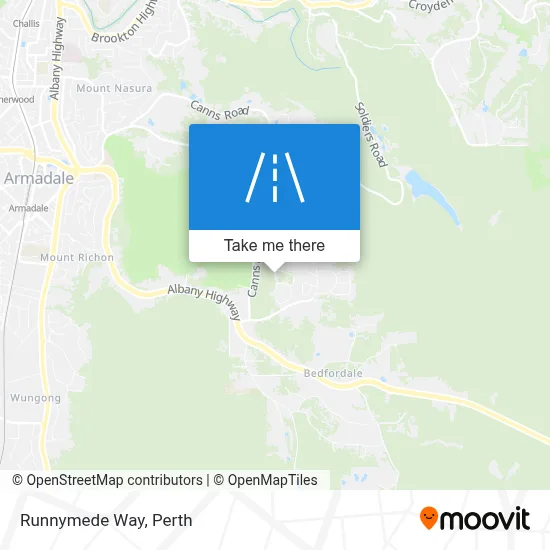 Mapa Runnymede Way