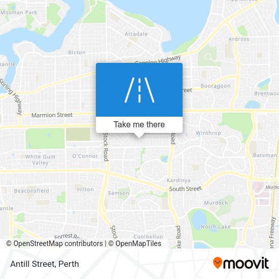 Antill Street map