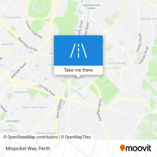 Mapa Mispickel Way