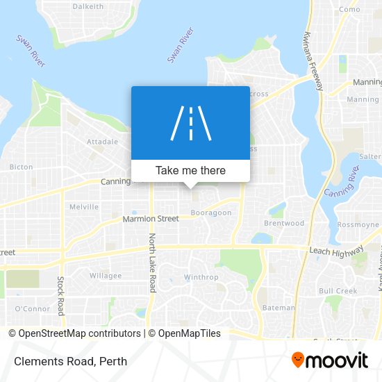 Clements Road map
