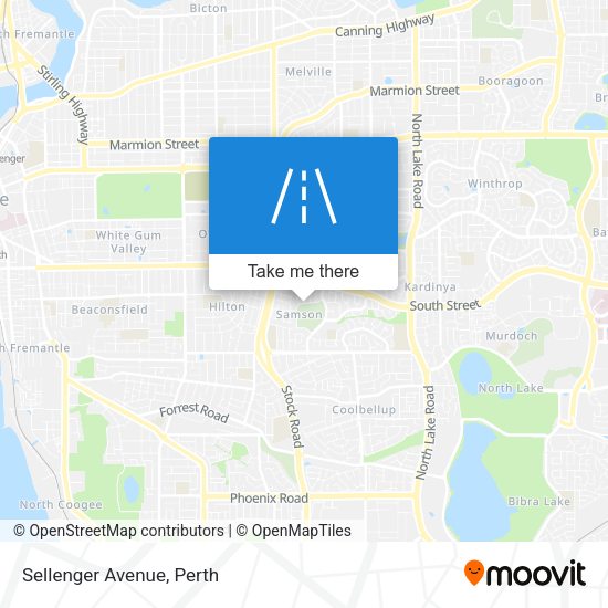Sellenger Avenue map