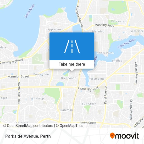 Parkside Avenue map