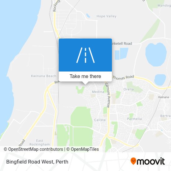Bingfield Road West map