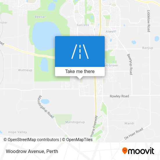Woodrow Avenue map