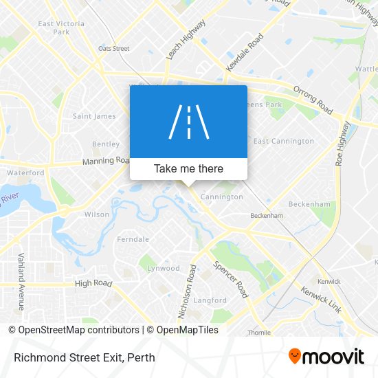 Richmond Street Exit map