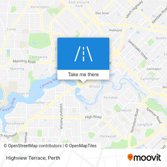 Highview Terrace map