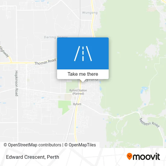 Mapa Edward Crescent